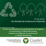 26 de enero Día Mundial de la Educación Ambiental 2022