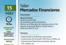15 Mayo – Taller Mercados Financieros