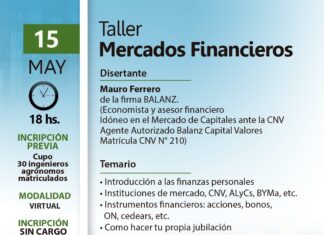 15 Mayo – Taller Mercados Financieros