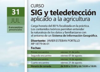 CURSO SIG Y TELEDETECCIÓN APLICADO A LA AGRICULTURA